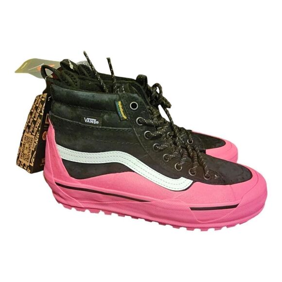 VANS SK8 Hi Dip MTE-2 Hiking Boots Shoes‎ Pink Black Suede Womens 8 Mens 6.5 NEW main image 6
